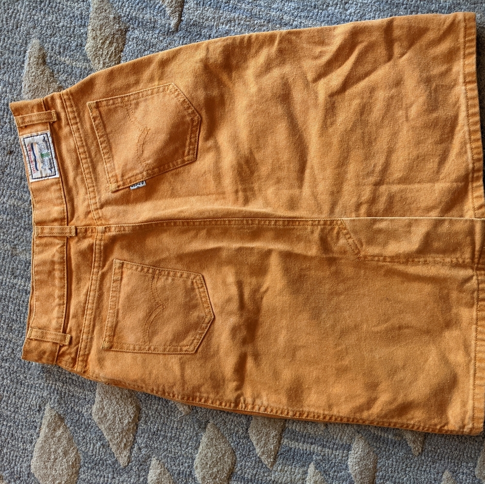 Vintage Levi skirt. I was told it was size 0 but it fits closer to size 2.